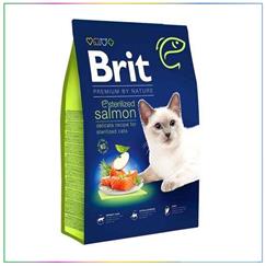 Brit Premium By Nature Sterilised Somon Etli Kısırlaştırılmış Yetişkin Kedi Maması 8 Kg