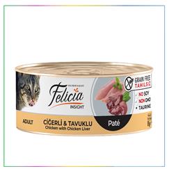 Felicia Tahılsız 85 gr Ciğerli-Tavuklu Kıyılmış Kedi Maması