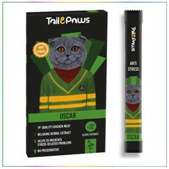 Tail & Paws OSCAR Stress Önleyici Tavuklu Şekersiz Sıvı Kedi Ödül Maması 15gr (5'li)