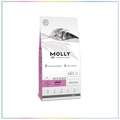 Molly Indoor Düşük Tahıllı Tavuklu Light Kısırlaştırılmış Kedi Maması 2 Kg