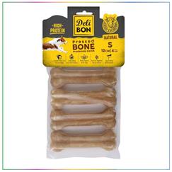 Delibon Kemik Eko Preslenmiş Kemik Natural 12 cm S Boy 4'lü Paket