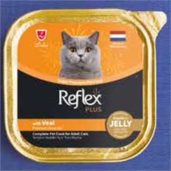 Reflex Plus Jöle İçinde Et Parçacıklı Dana Etli Yetişkin Kedi Maması 85 G