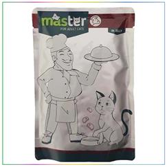 Master Pouch Jöle İçinde Dana Etli Yetişkin Kedi Konservesi 80 Gr