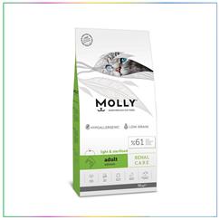 Molly Renal Care Düşük Tahıllı Somonlu Light & Kısırlaştırılmış Kedi Maması 15 Kg