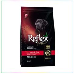 Reflex Plus Orta ve Büyük Irk Kuzu Etli Yetişkin Köpek Maması 3 Kg