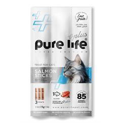 Pure life Plus Somon Etli Kedi Ödül Çubukları 3*15 GR