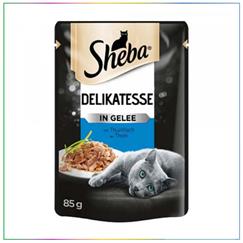 Sheba Pouch Jöle İçinde Ton Balıklı Yetişkin Kedi Konservesi 85 Gr