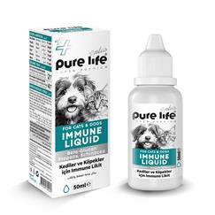 Pure life Plus Kedi ve Köpekler için Immune Likit 50 GR