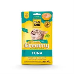 Delibon Creamy Ton Balıklı Sıvı Kedi Ödül Maması 15 Gr 5 li