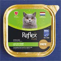 Reflex Plus Pate Morina Balıklı Kısırlaştırılmış Yetişkin Kedi Maması 85 G