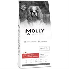 Molly Mini Adult Kuzu Etli & Yaban Mersinli Küçük Irk Yetişkin Köpek Maması 8 Kg