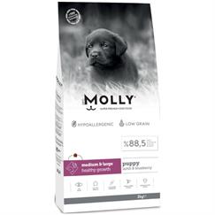 Molly Medium Puppy Kuzu Etli & Yaban Mersinli Orta ve Büyük Irk Yavru Köpek Maması 2 Kg