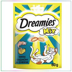 Dreamies Somon Ve Peynirli Mix Kedi Ödülü 60 Gr