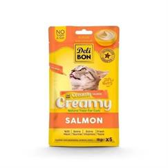 Delibon Creamy Somonlu Sıvı Kedi Ödül Maması 15 Gr 5 li