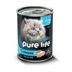 Purelife Plus Konserve Tavuk Etli Yavru Kedi Maması