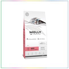 Molly Shiny Hair Somonlu Karidesli Düşük Tahıllı Yetişkin Kedi Maması 2 Kg