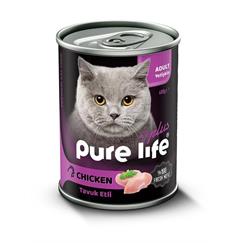 Purelife Plus Konserve Tavuk Etli Yetişkin Kedi Ma