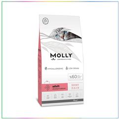 Molly Shiny Hair Somonlu Karidesli Düşük Tahıllı Yetişkin Kedi Maması 15 Kg