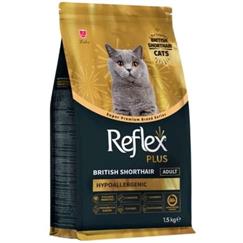 Reflex Plus British Shorthair Hipoalerjenik Tavuklu Yetişkin Kedi Maması 1,5 Kg