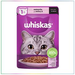 Whiskas Pouch Sos İçinde Somonlu Yetişkin Kedi Konservesi 85 Gr