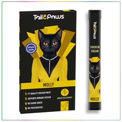 Tail & Paws MOLLY Tavuklu Şekersiz Sıvı Kedi Ödül Maması 15gr (5'li)