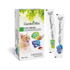 Garden Mix Tavuk+Kuzu Kedi Kreması XXL 15gr*24lü