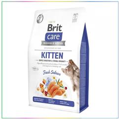 Brit Care Gentle Digestion & Strong Immunity Tahılsız Somonlu Yavru Kedi Maması 7Kg