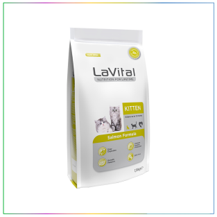 LaVital Kitten Somonlu Yavru Kedi Maması 1,5 Kg