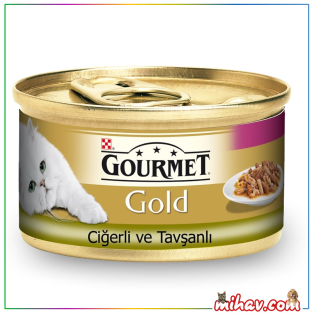 Gourmet Gold Çifte Lezzet Ciğer ve Tavşan Etli 85 Gr