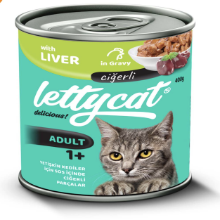 Lettycat Ciğerli Yetişkin Kedi Konservesi